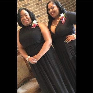 Long black maxi dress